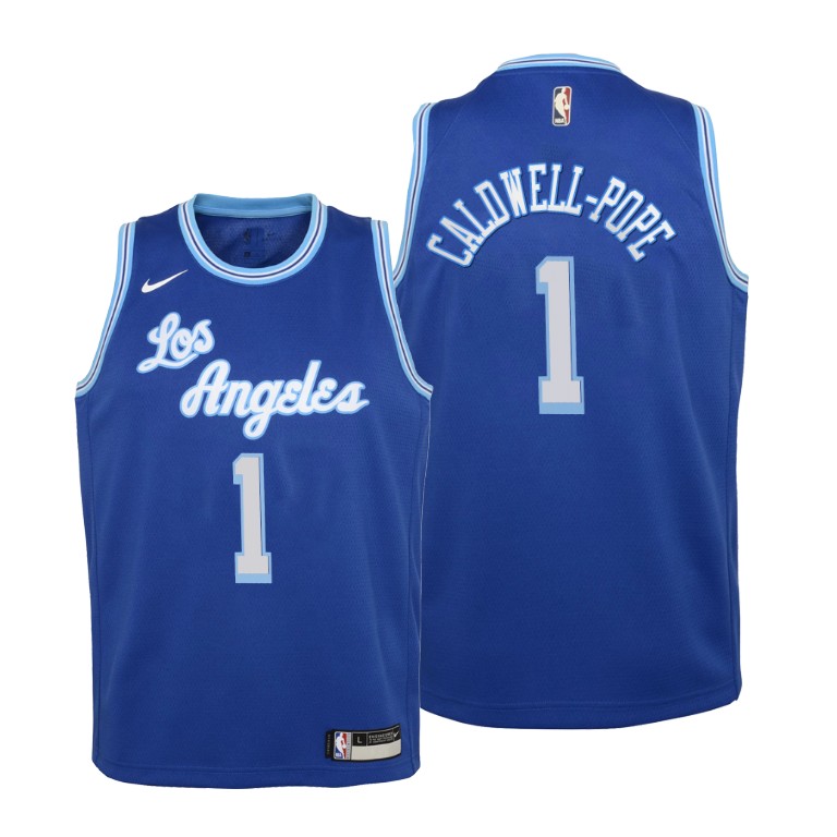 Youth Los Angeles Lakers Kentavious Caldwell-Pope #1 NBA 2020-21 Classic Edition Blue Basketball Jersey PMD7883GT